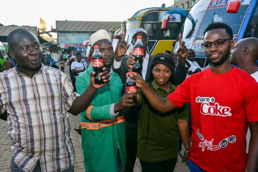 Coca Cola Turns on Kisenyi Bus Terminal to 'Share a Coke'