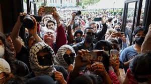 Dozens of pro-Palestinian protesters arrested at Columbia University