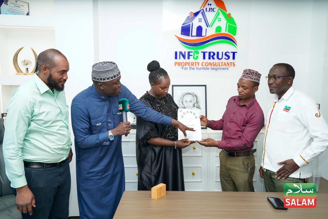Salam TV and Infotrust Hand Over Land to Omumanyi Winner