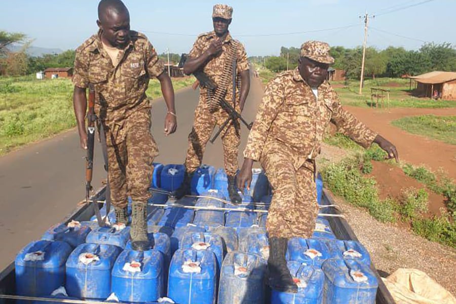 Security Impounds 192 Jerrycans of Crude Waragi