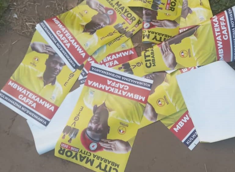 Mbwatekamwa Cries Foul Over Fake NUP Posters in Mbarara Mayoral Race