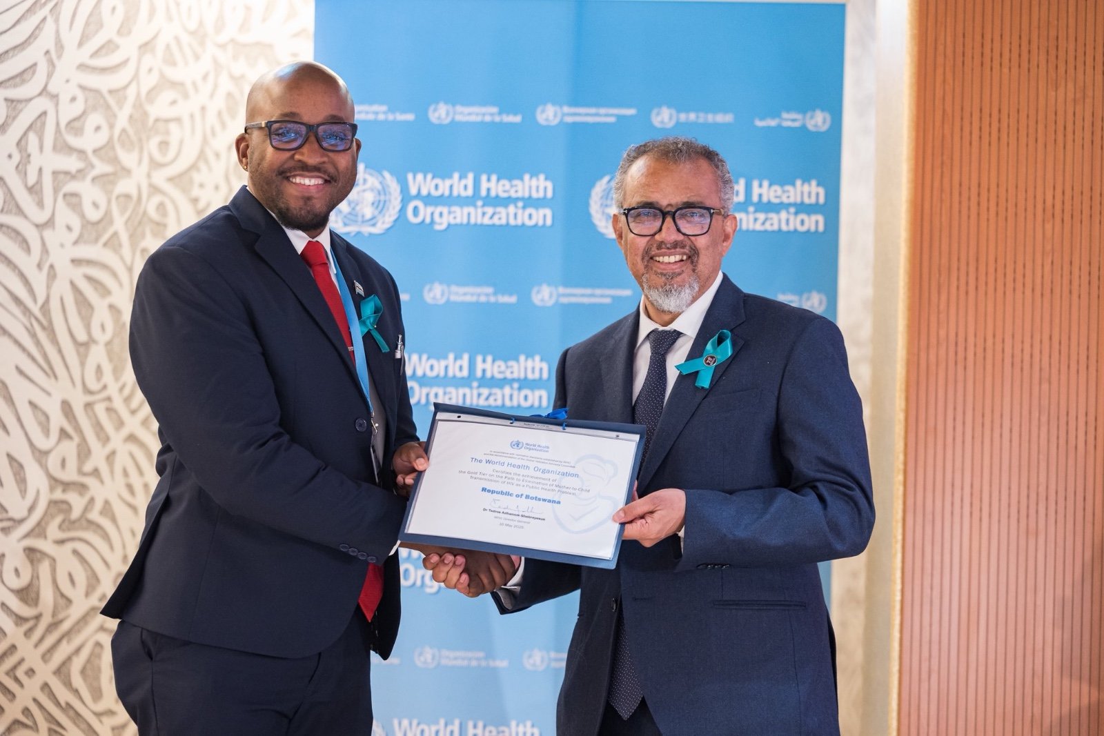 Botswana Makes History as First Country to Achieve WHO Gold Tier for Eliminating Mother-to-Child HIV Transmission