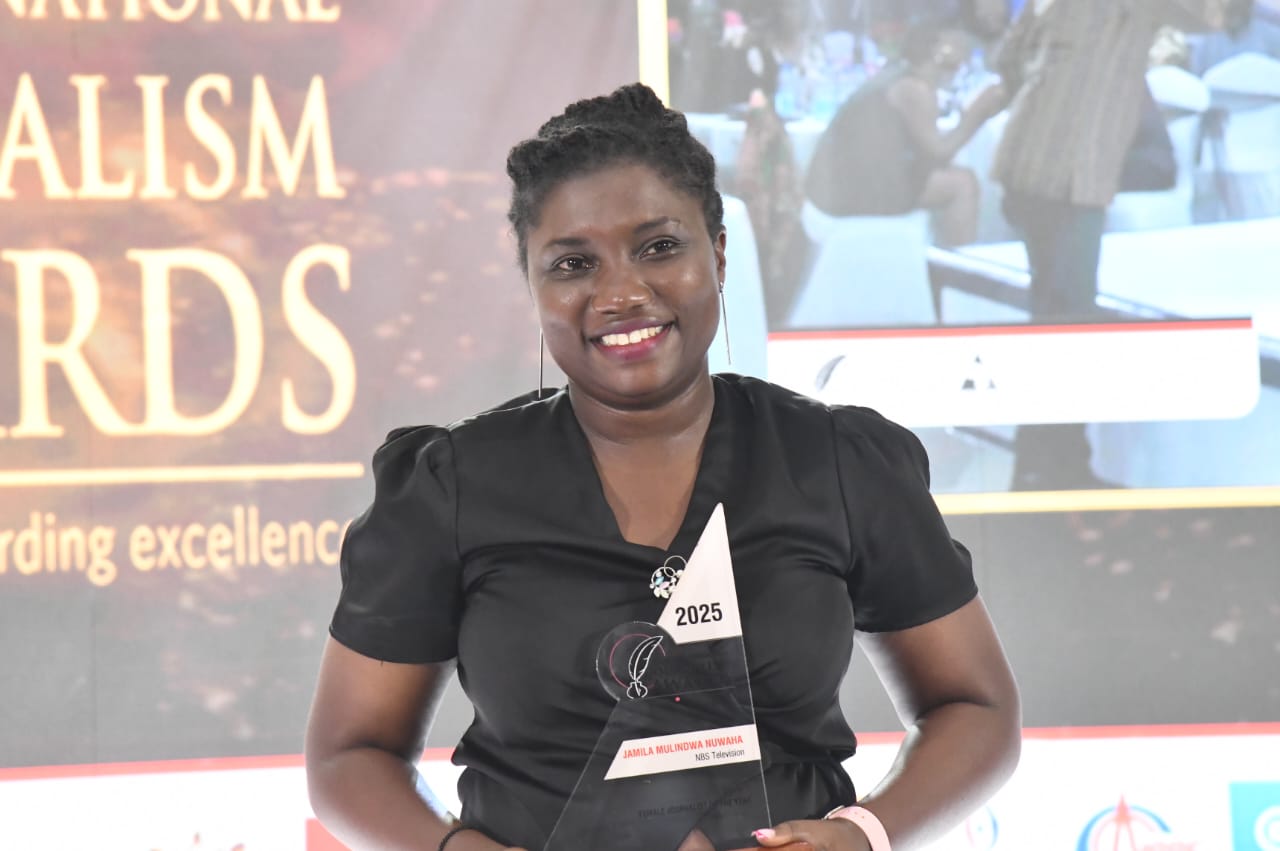 NBS TV's Jamila Mulindwa Honoured as Inspiring Female Journalist of the Year at National Journalism Awards