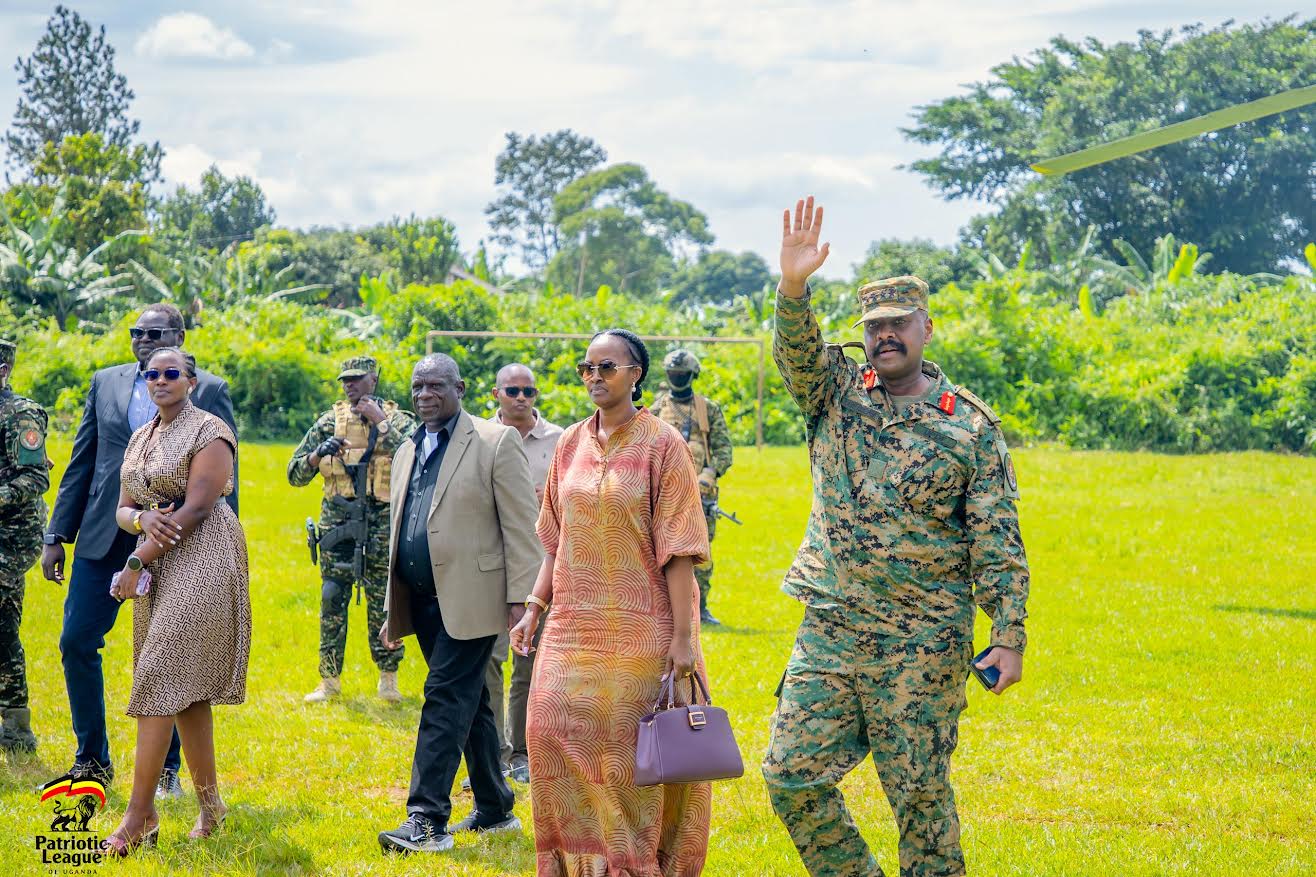 PICTURES: Gen Muhoozi Attends Cedric Babu's Burial in Kamengo