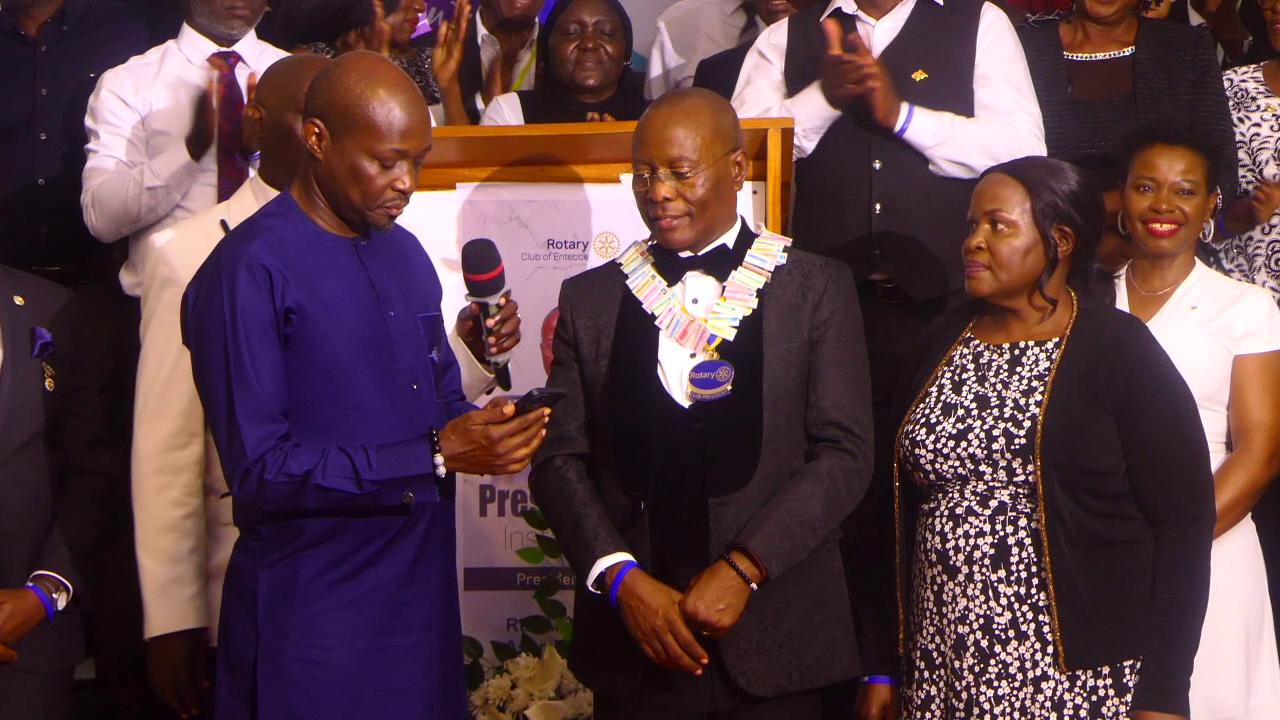 Rotary Club of Entebbe Welcomes  Asan Kasingye as 39th President