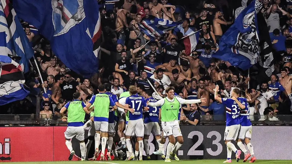 Serie B relegation play-off between Sampdoria and Salernitana abandoned
