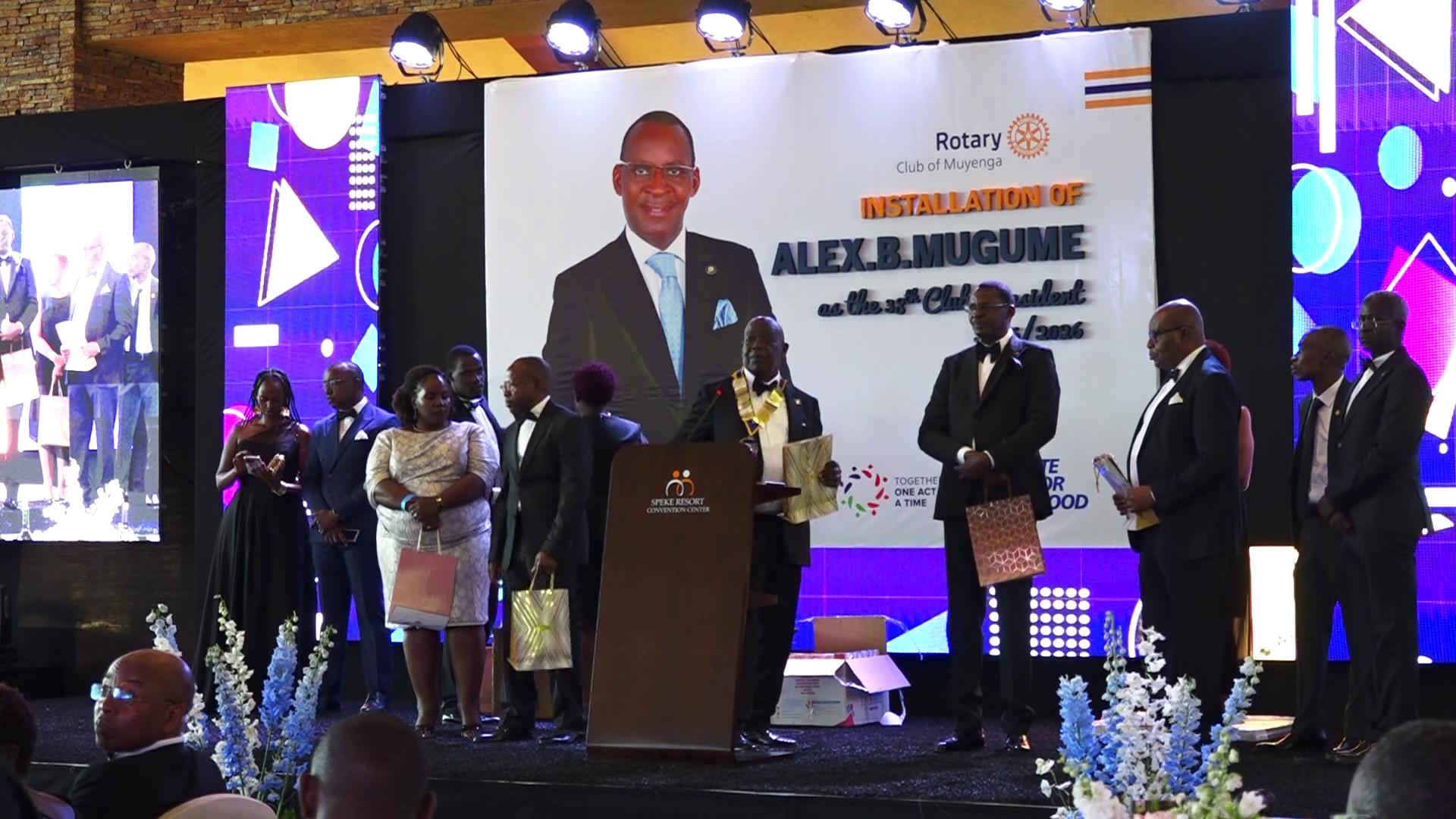 Rotary Club of Muyenga Installs Mugume as 38th President