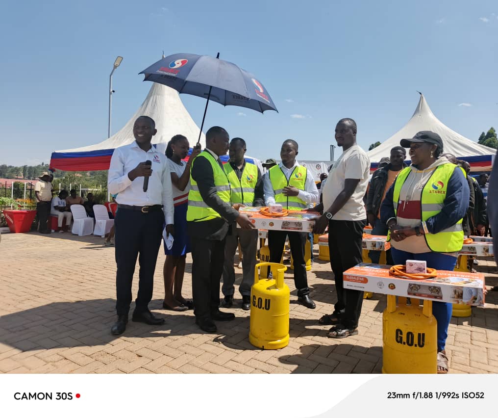 Stabex Gives Out 100 Free Gas Cylinders as New Ntungamo Fuel Station Launches