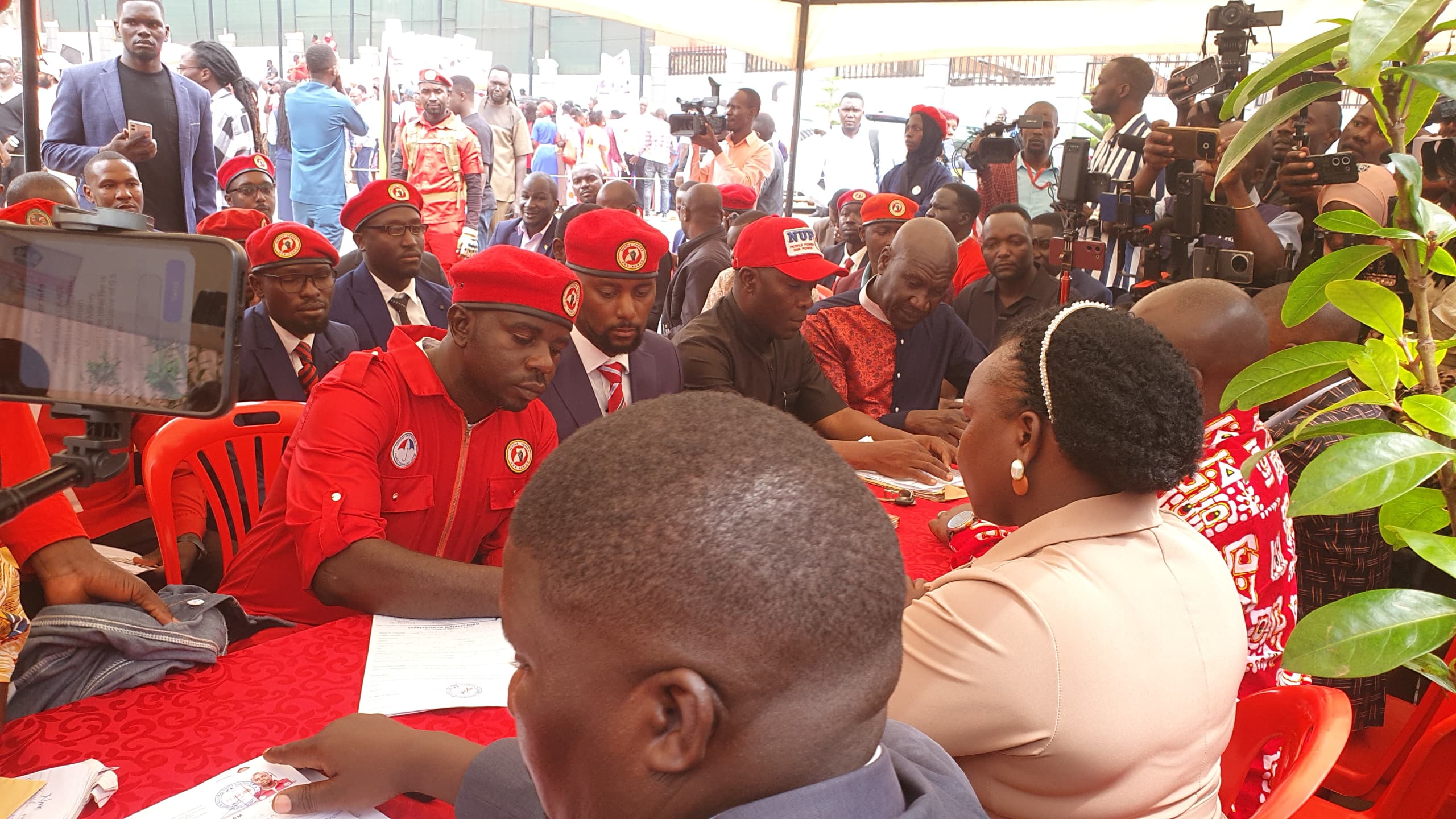 Rubongoya Draws Massive Crowd as He Seeks NUP Flag for Kampala Central