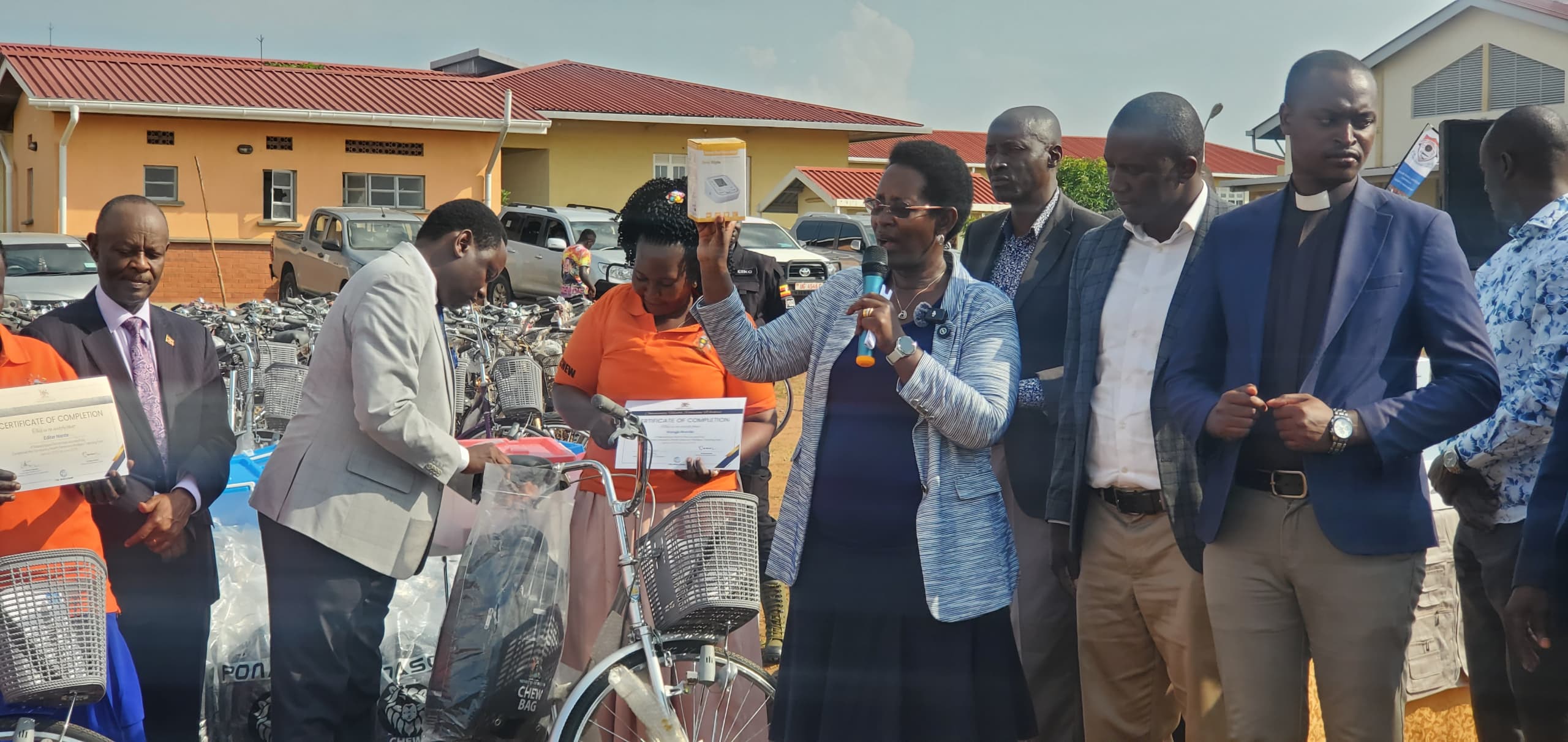 Over 130 Community Health Workers Commissioned to Tackle Sanitation, Malaria, and HIV in Nakasongola