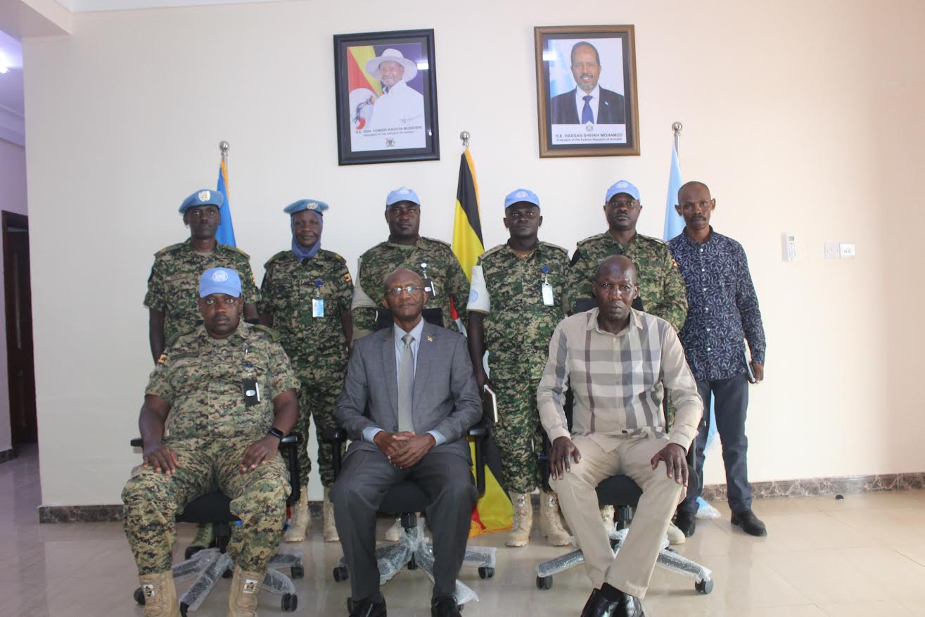 UNGU-XI Commander Visits Uganda’s Embassy in Somalia