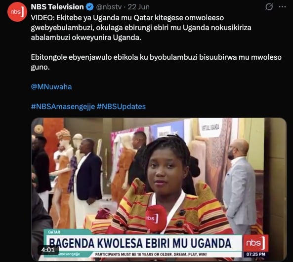 NBS TV’s Jamila Nuwaha reports from Dubai on Uganda’s pitch to the Gulf travel market  