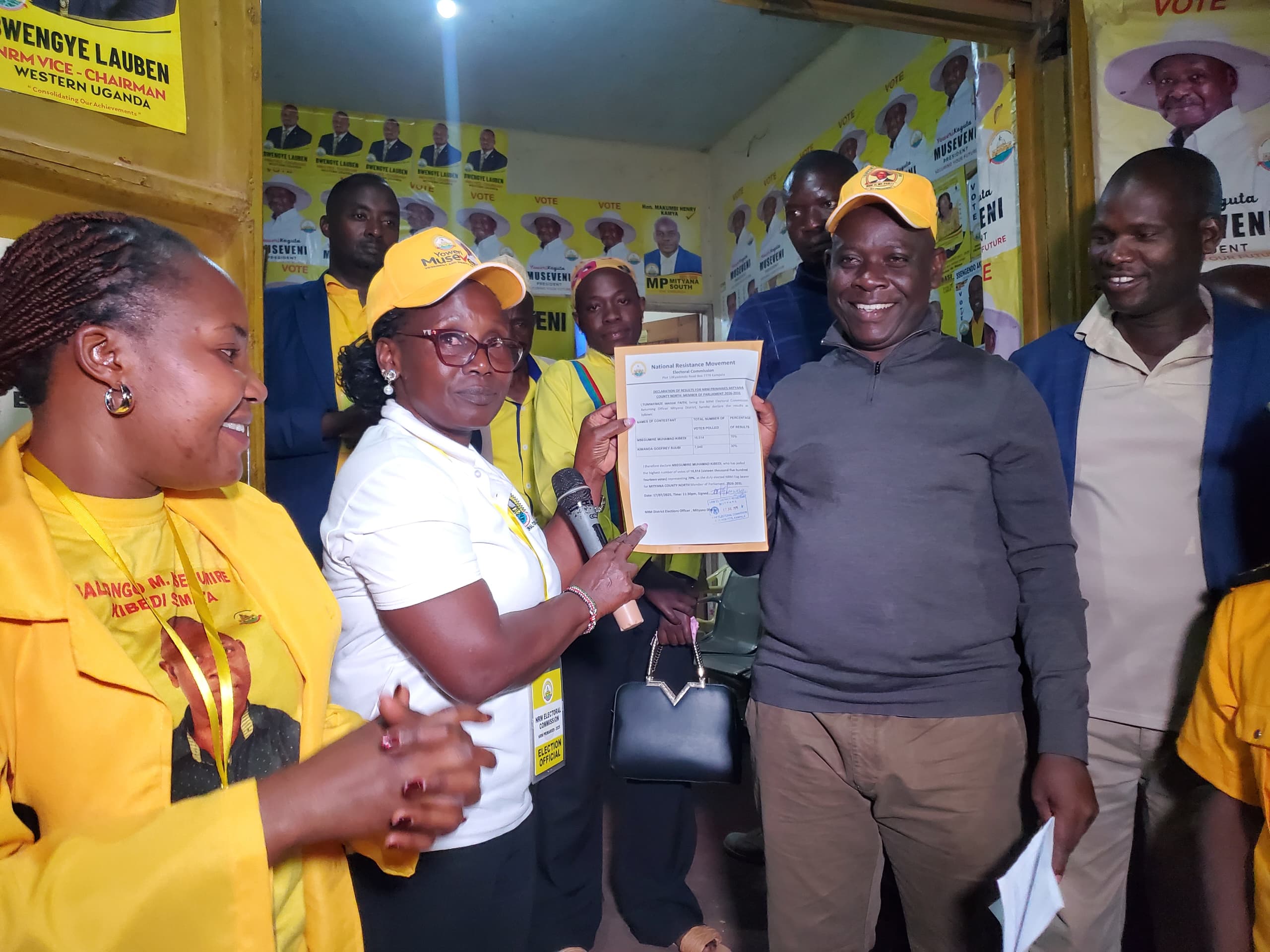 Kibedi Defeats Kiwanda to Retain NRM Flag for Mityana North