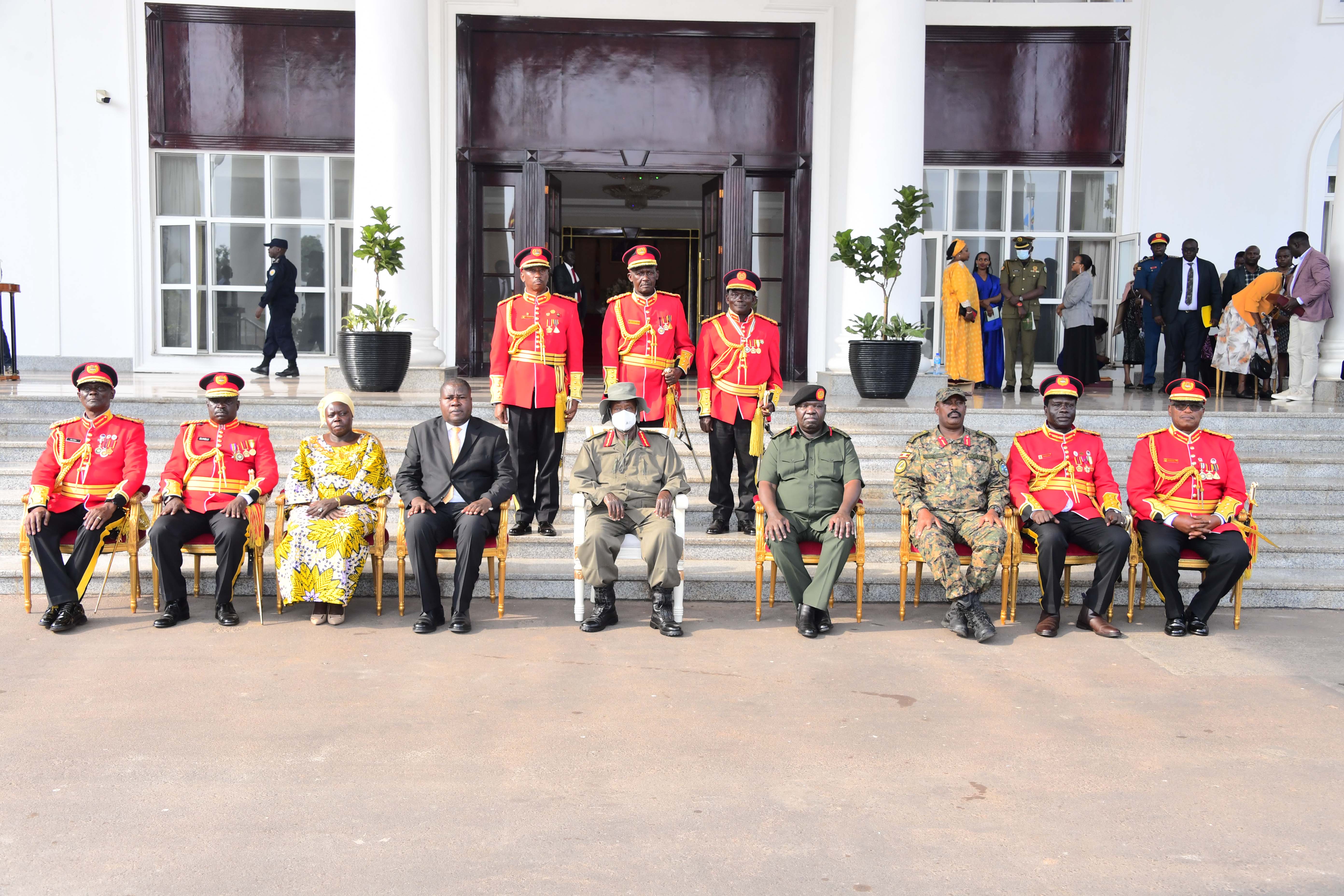 Museveni Warns Against Investing in Risky Ventures as Seven UPDF General Retire