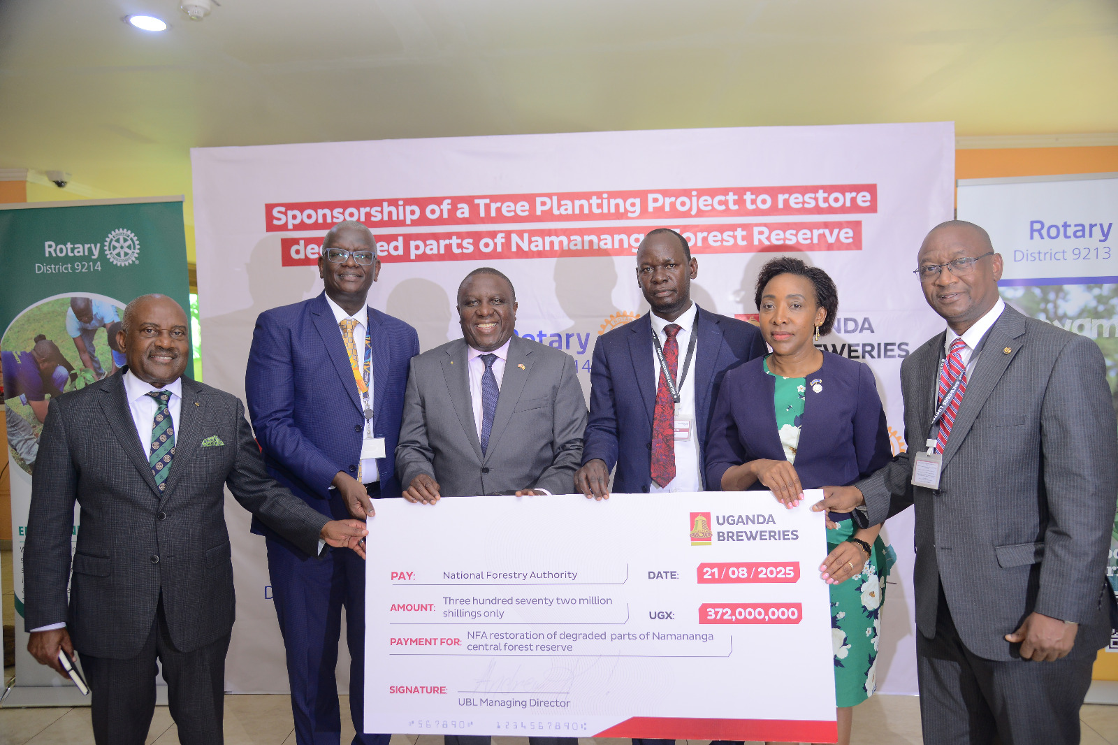 UBL Invests Shs372M in Tree Planting to Restore Namananga Forest Reserve
