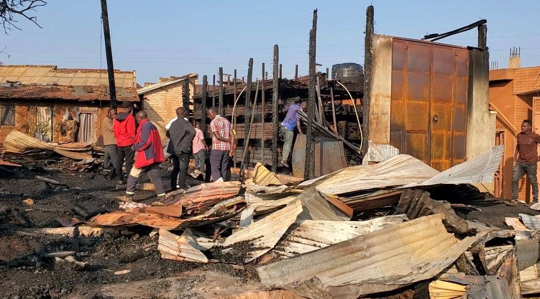 Mityana Traders Count Losses as Fire Destroys Property Worth Millions