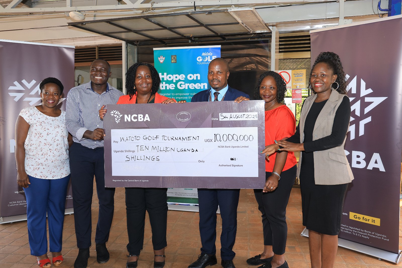 NCBA Bankrols Watoto Golf Tourney With Shs10M