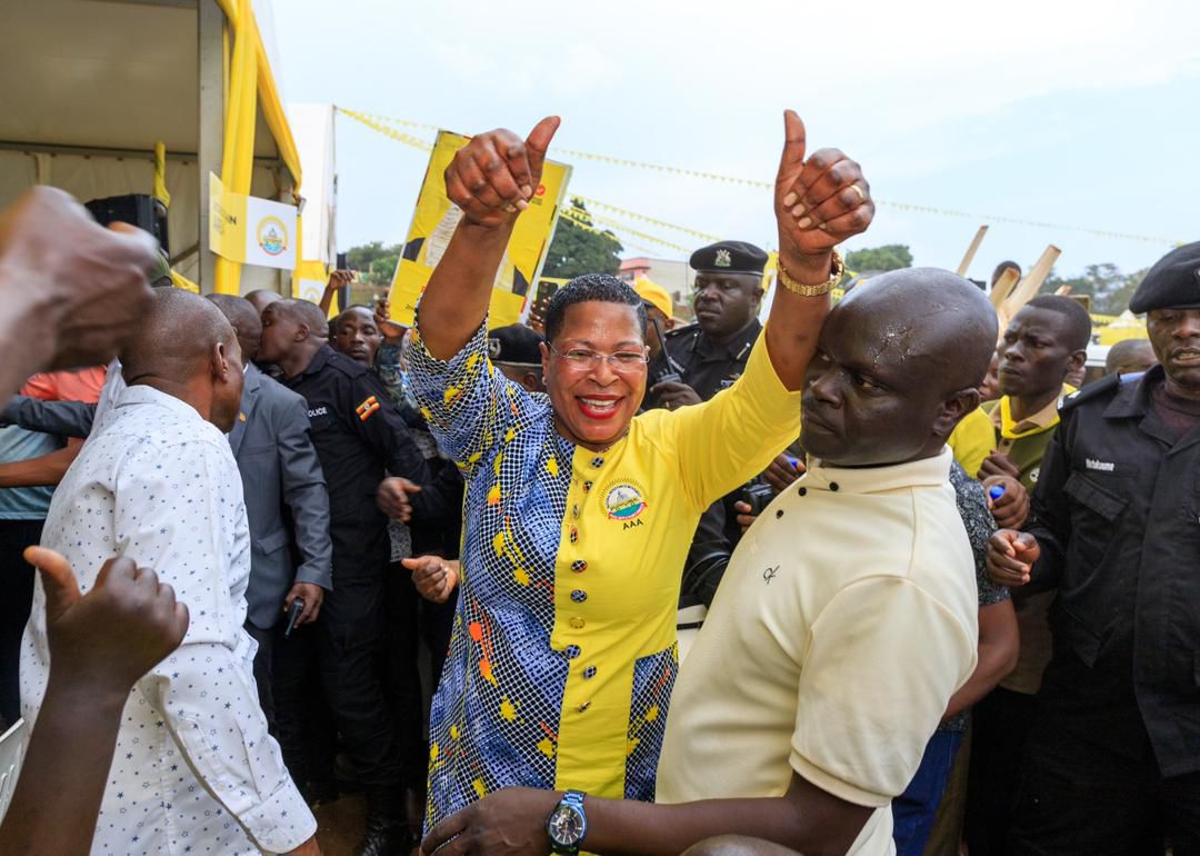 How Anita Among Overwhelmed Rebecca Kadaga in NRM CEC Race