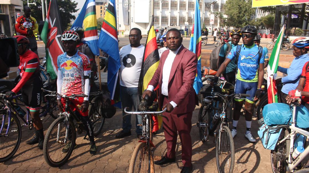 Presidential Hopeful Ivan Kisaakye Backs East African Bicycle Ride, Calls for Regional Unity