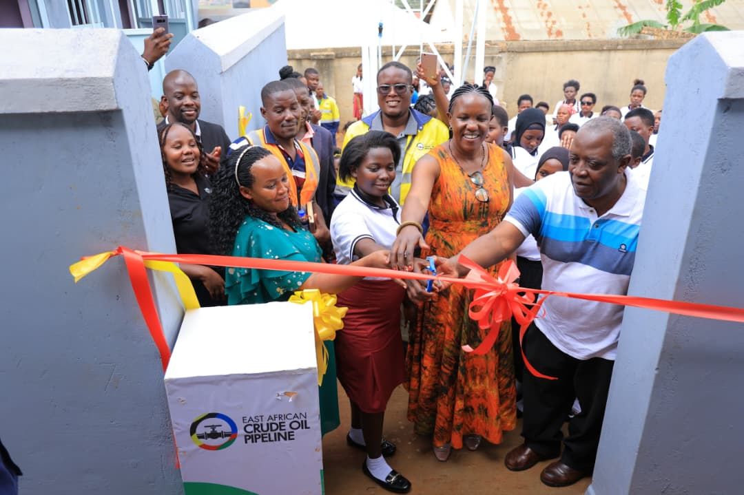 EACOP Constructs New Sanitation Facilities at Mummy's Institute of Beauty Design and Commercial Studies in
