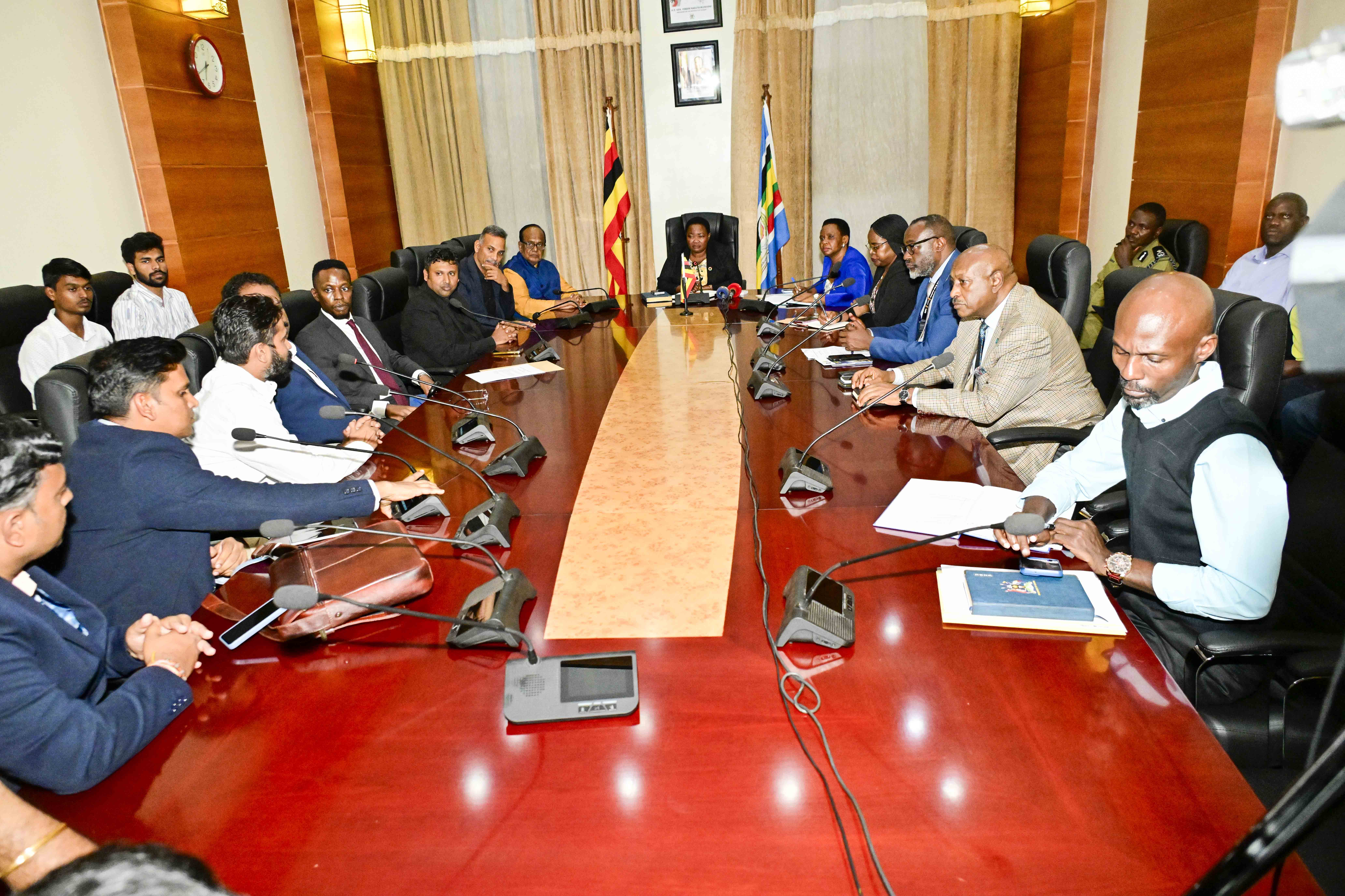 PM Nabbanja, Col. Nakalema Meet American, Indian Investors, Explore Opportunities in Uganda