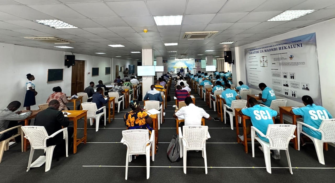 Shincheonji Tanzania Church Holds Revelation Bible Exam with Local Pastors, Believers