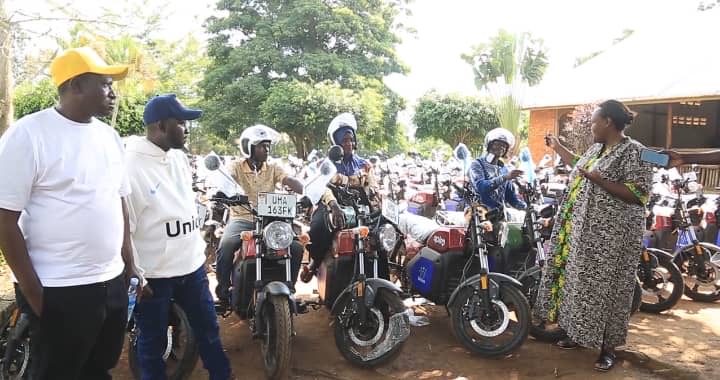 Boda Boda Union, Luweero NRM Youth Brigade Distribute 300 Electric Motorcycles to Youths