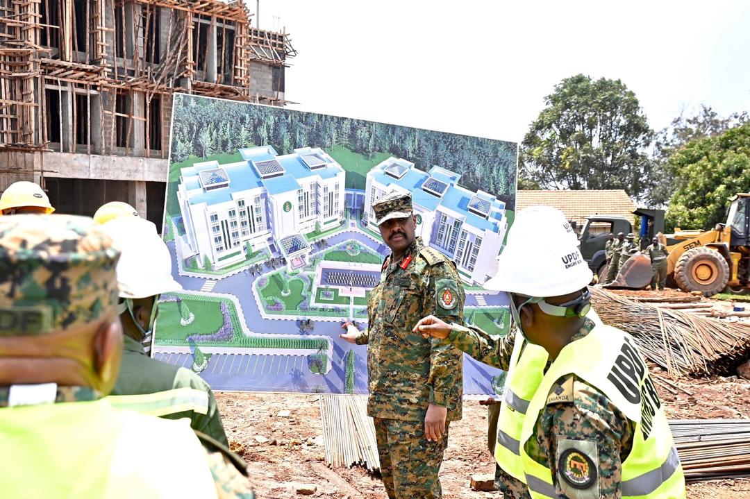Muhoozi Asks UPDF Engineers to Deliver Defence Ministry Headquarters in 11 Months