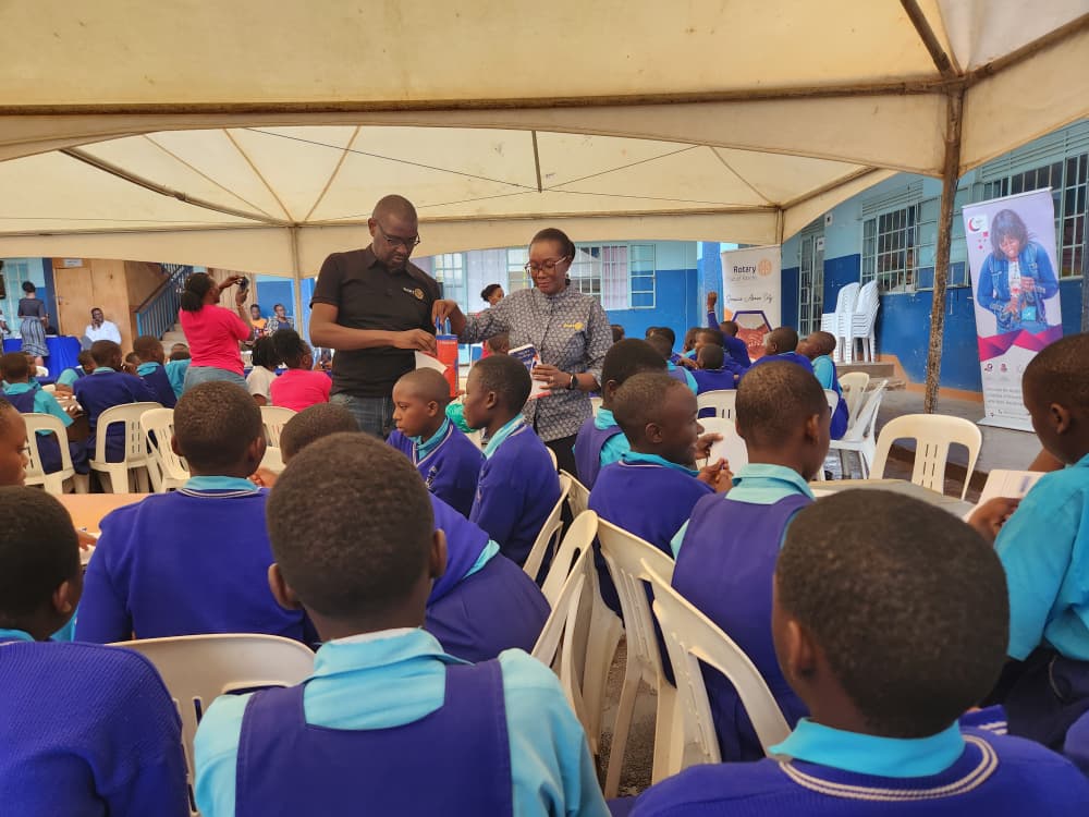 Rotary Club of Kitante Empowers KCCA Primary School Pupils with Menstrual Hygiene Skills