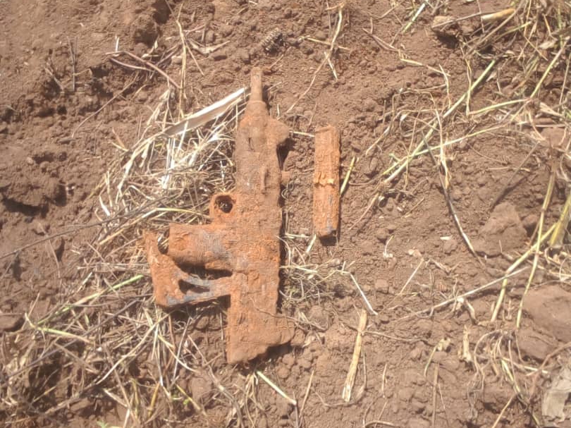 Jinja Police Recover Gun Hidden in Garden