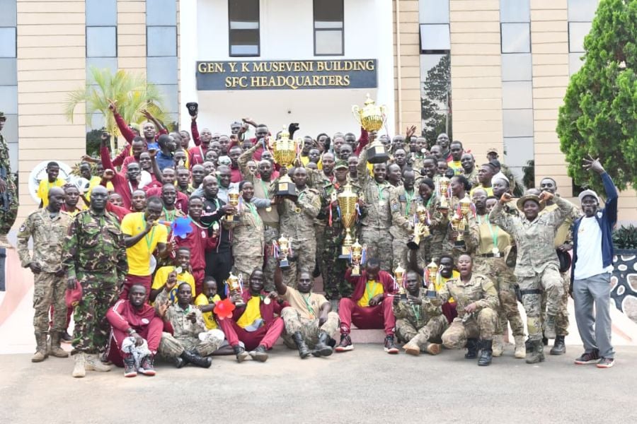 Maj Gen David Mugisha Hails SFC Team for Winning 17th CDF Cup in Masaka
