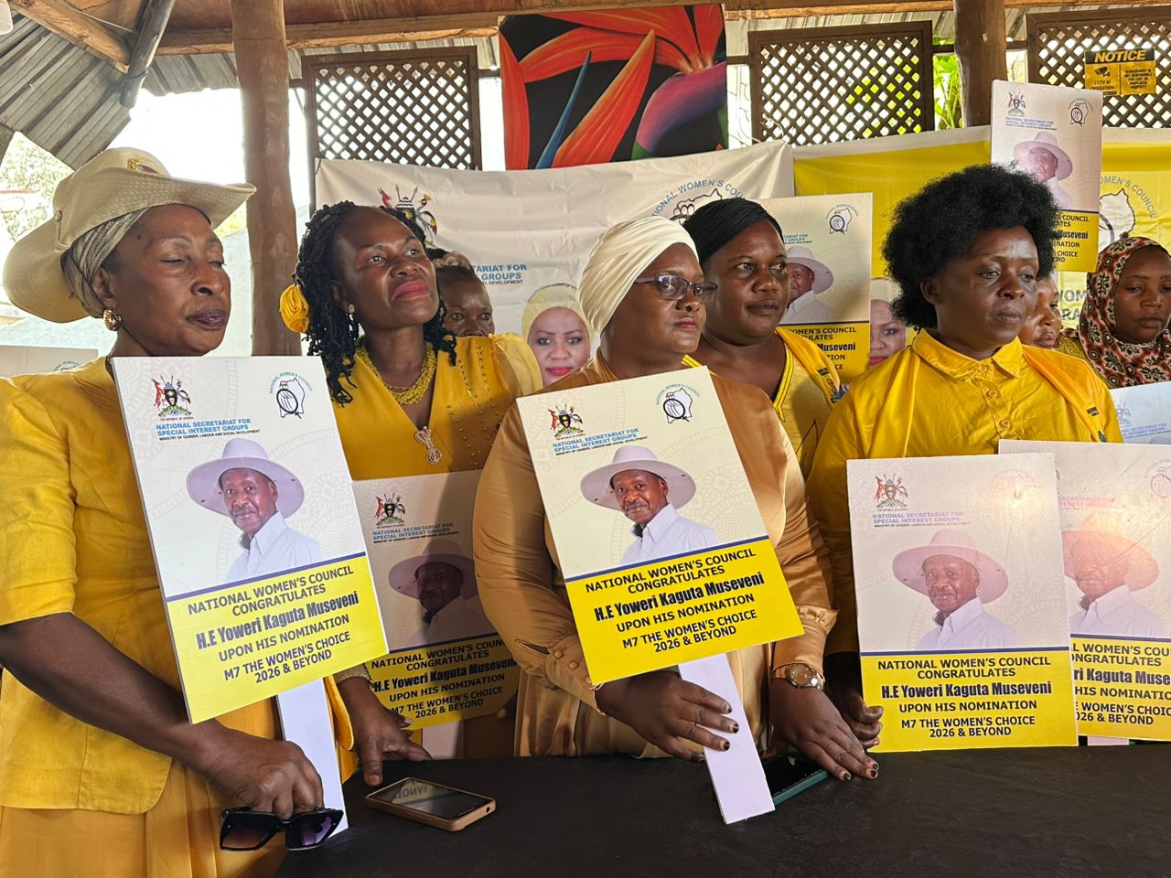 PLU Supporters March to Kololo to Welcome Museveni After Nomination