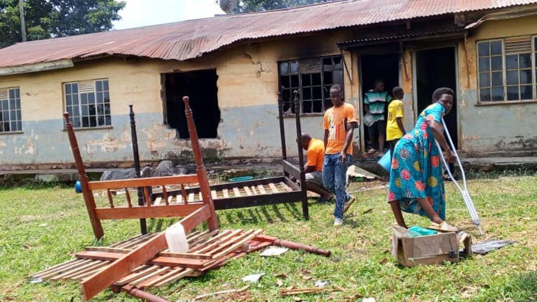 Property Worth Millions Lost as Fire Guts Kagadi Hospital Staff Quarters
