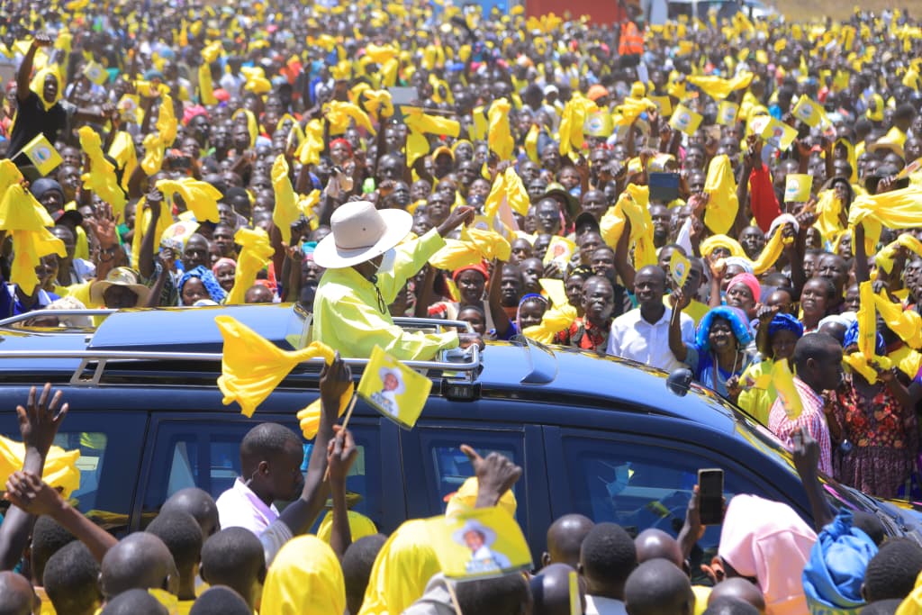 Museveni Asks Agago to “Protect the Gains” as he Winds up Campaigns in Acholi