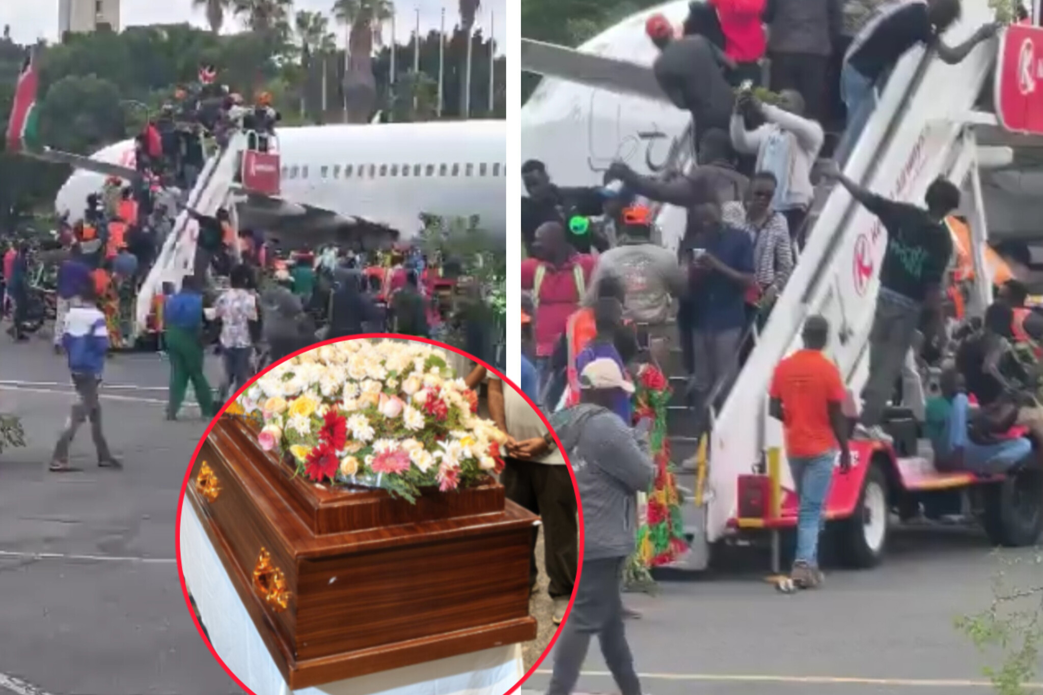 JKIA Shut Down After Raila Odinga Mourners Storm Restricted Areas