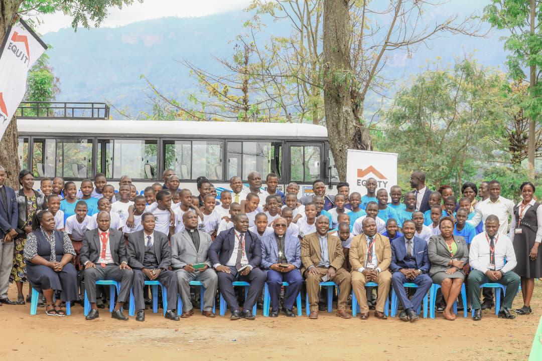 Equity hands over bus to Nabumali Boarding School