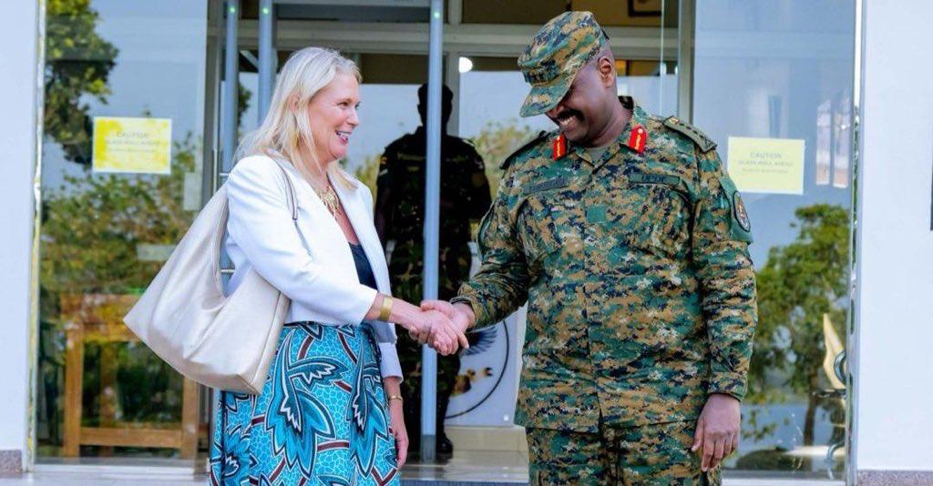 Gen Muhoozi Hosts British Envoy