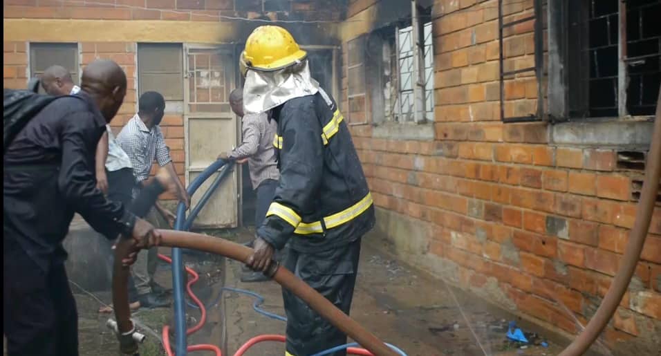 Fire Ravages Medical Staff Quarters at Mityana General Hospital