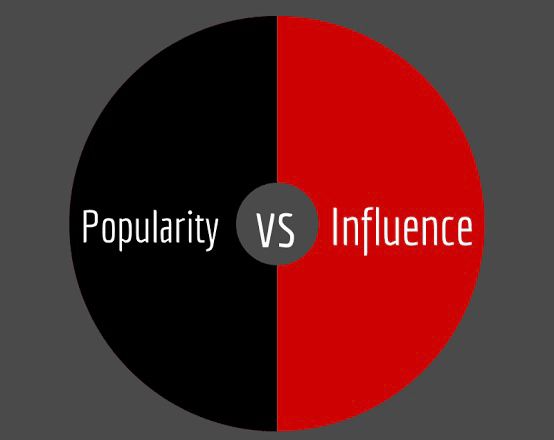Influence vs Popularity: The Next Influencer Difference