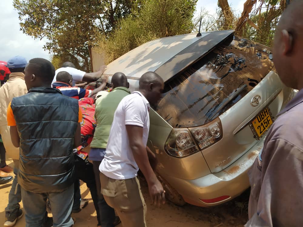 Rubaga NRM Chairman Ivan Kamuntu Involved in Accident on Museveni Trail
