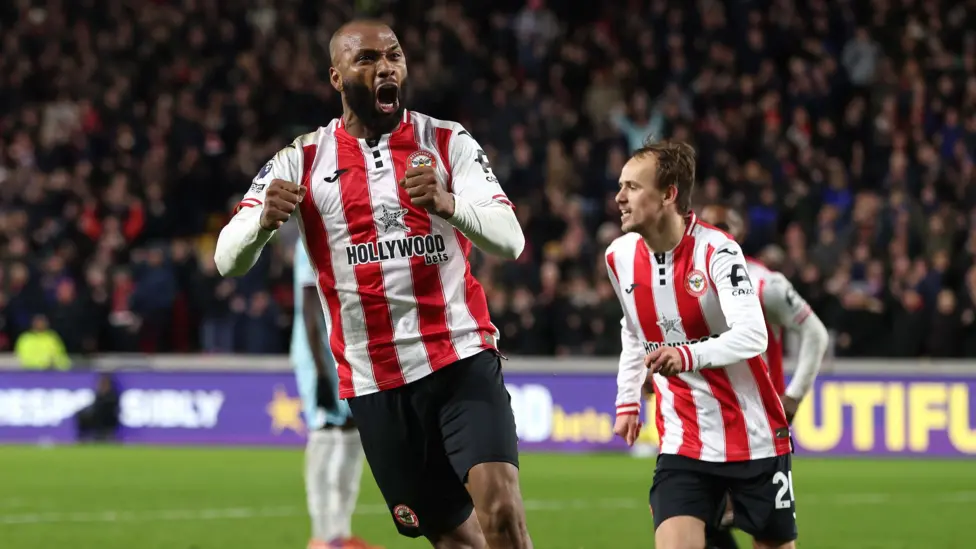 Thiago scores late double as Brentford beat struggling Burnley