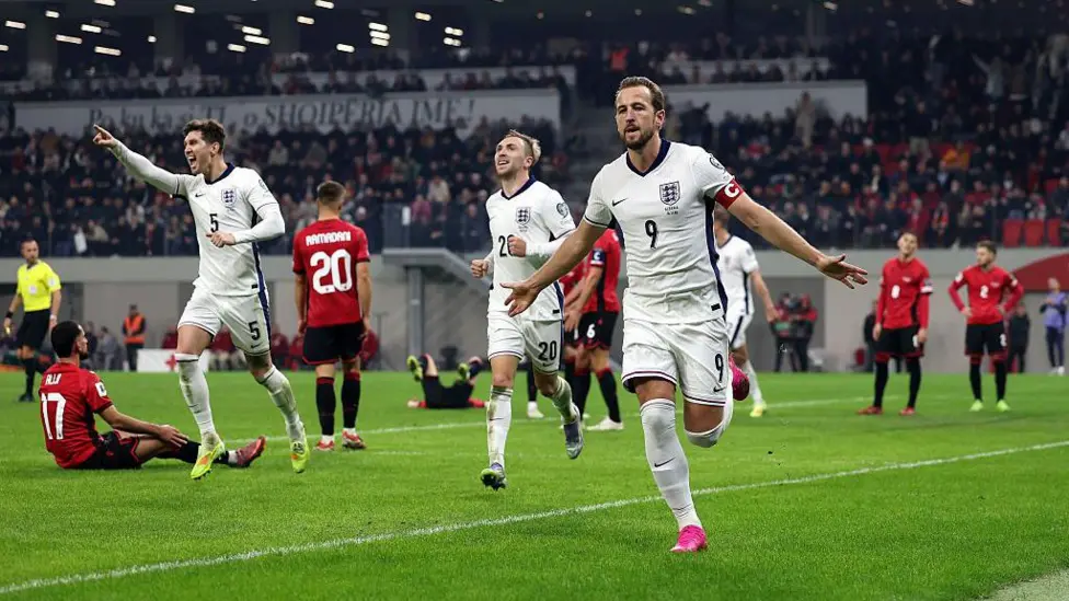 Kane double helps England complete perfect qualifying campaign