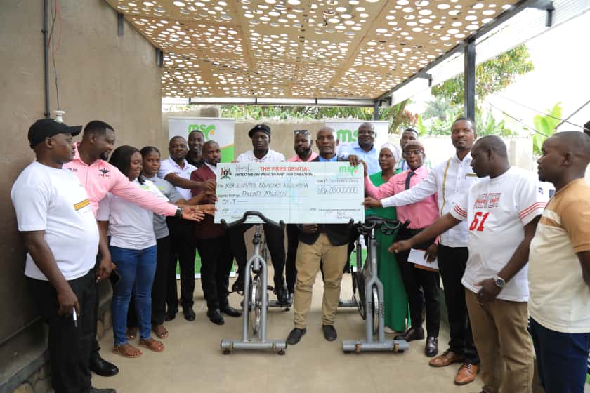 Microfinance Support Centre Donates Shs20M in Gym Equipment to Empower Mbale Bouncers