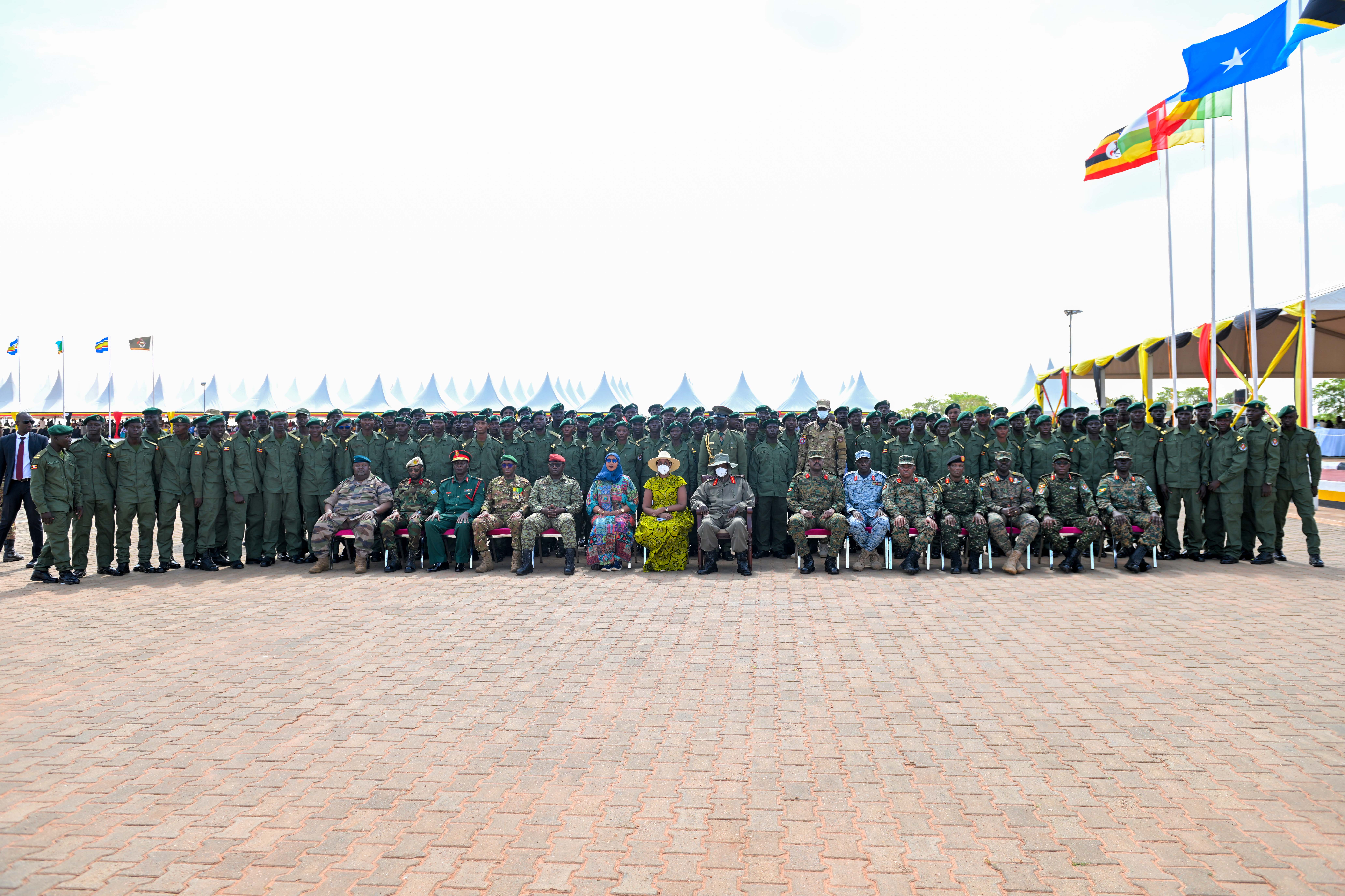 Museveni Passes out 498 Officer Cadets at Kaweweta