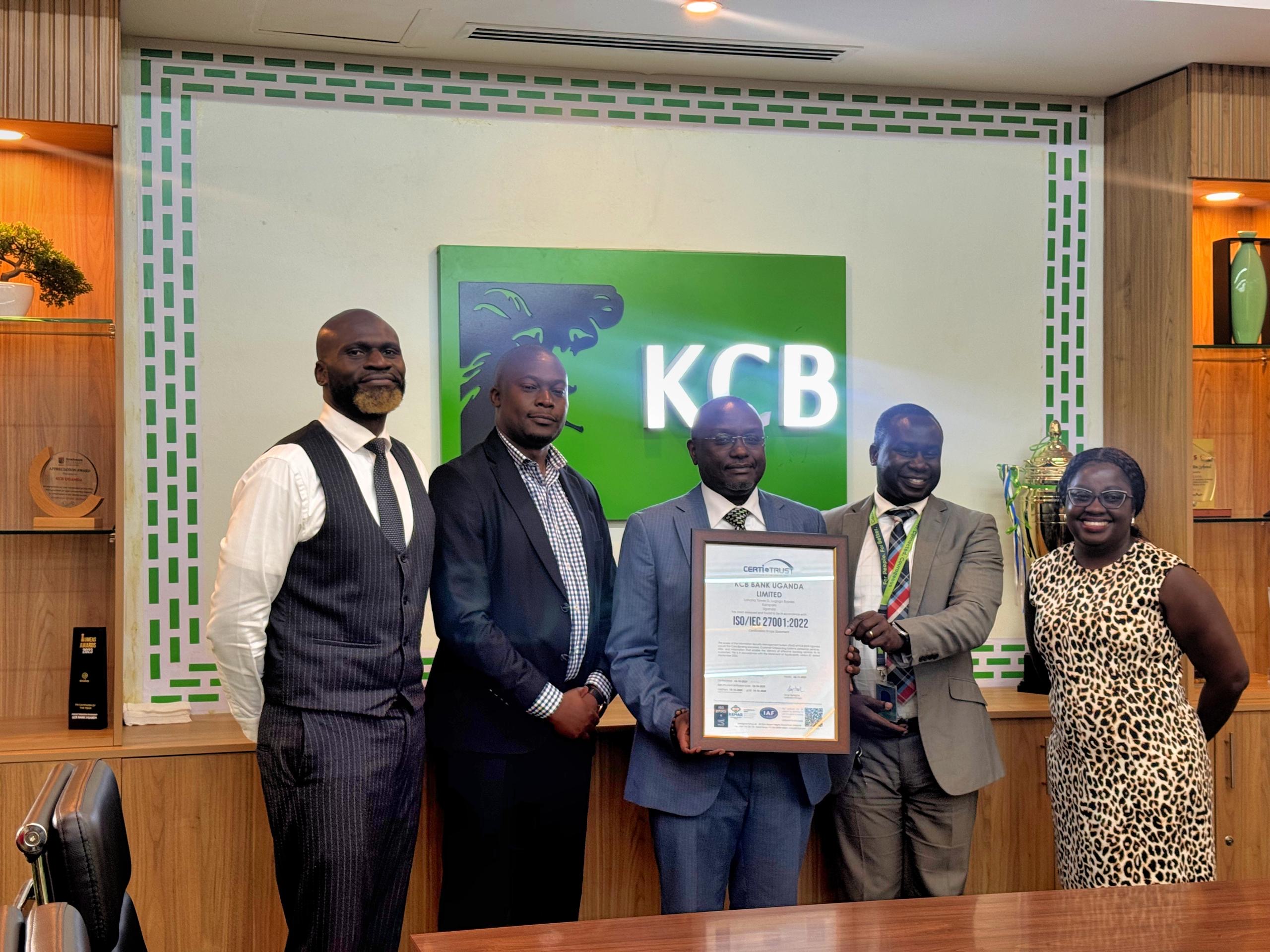 KCB Bank Uganda Achieves Elite International Security Certification, Bolstering Customer Trust