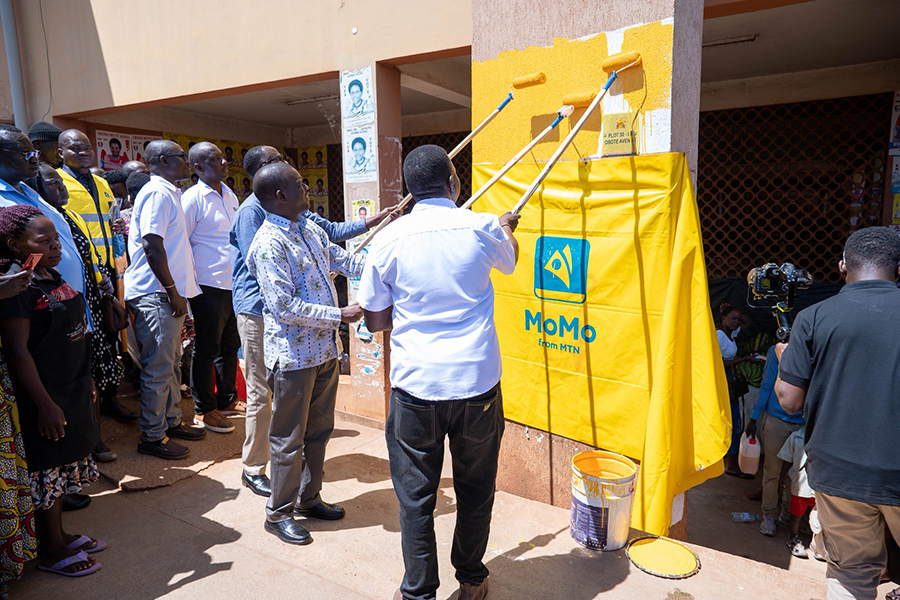 MTN MoMo 'Takes Over' Lira Main Market, Launches Cleaning and Beautification Drive