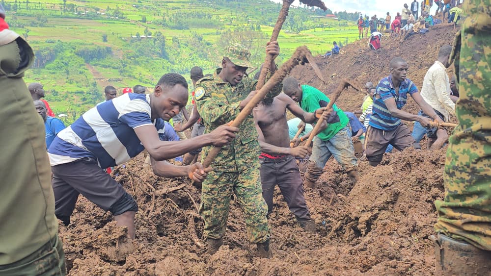 Sebei Landslide Death Toll Rises to 21 as Search for More Bodies Continues