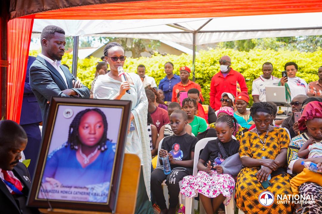 Bobi Wine Mourns Monica Kibalama, Calls for Justice in Husband’s Disappearance