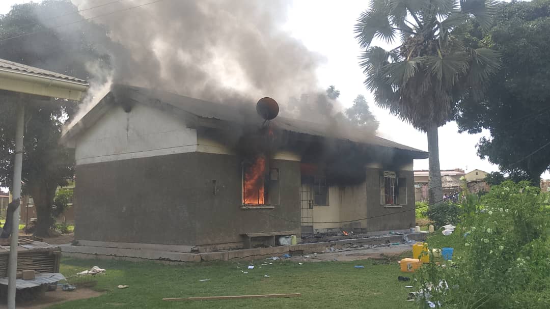 Fire Razes Staff Quarters at Adjumani General Hospital