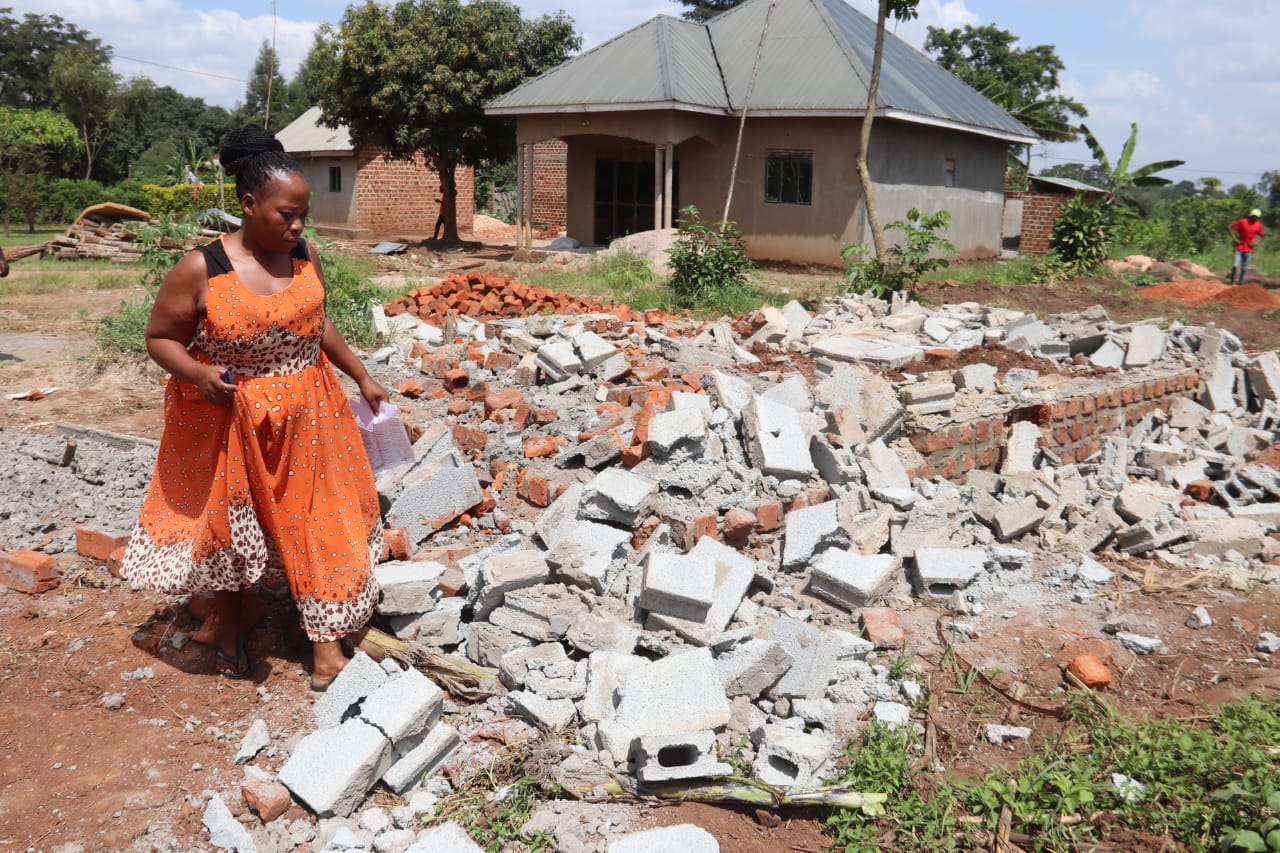 Widow Accuses Businessman of Demolishing Home, Disturbing Graves in Luweero Land Dispute
